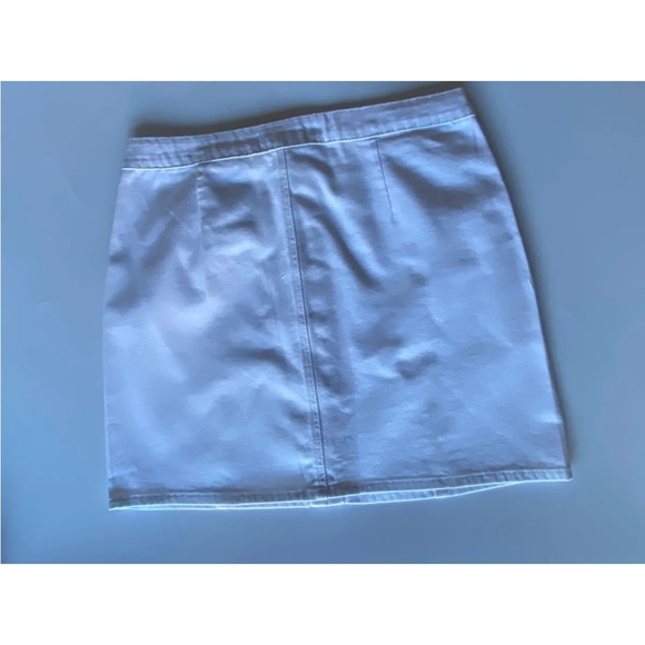 Studio Denim Button-down Skirt White Sizes 10, 12 - Picture 3 of 3